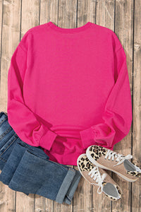 Heart Patch Long Sleeve Sweatshirt