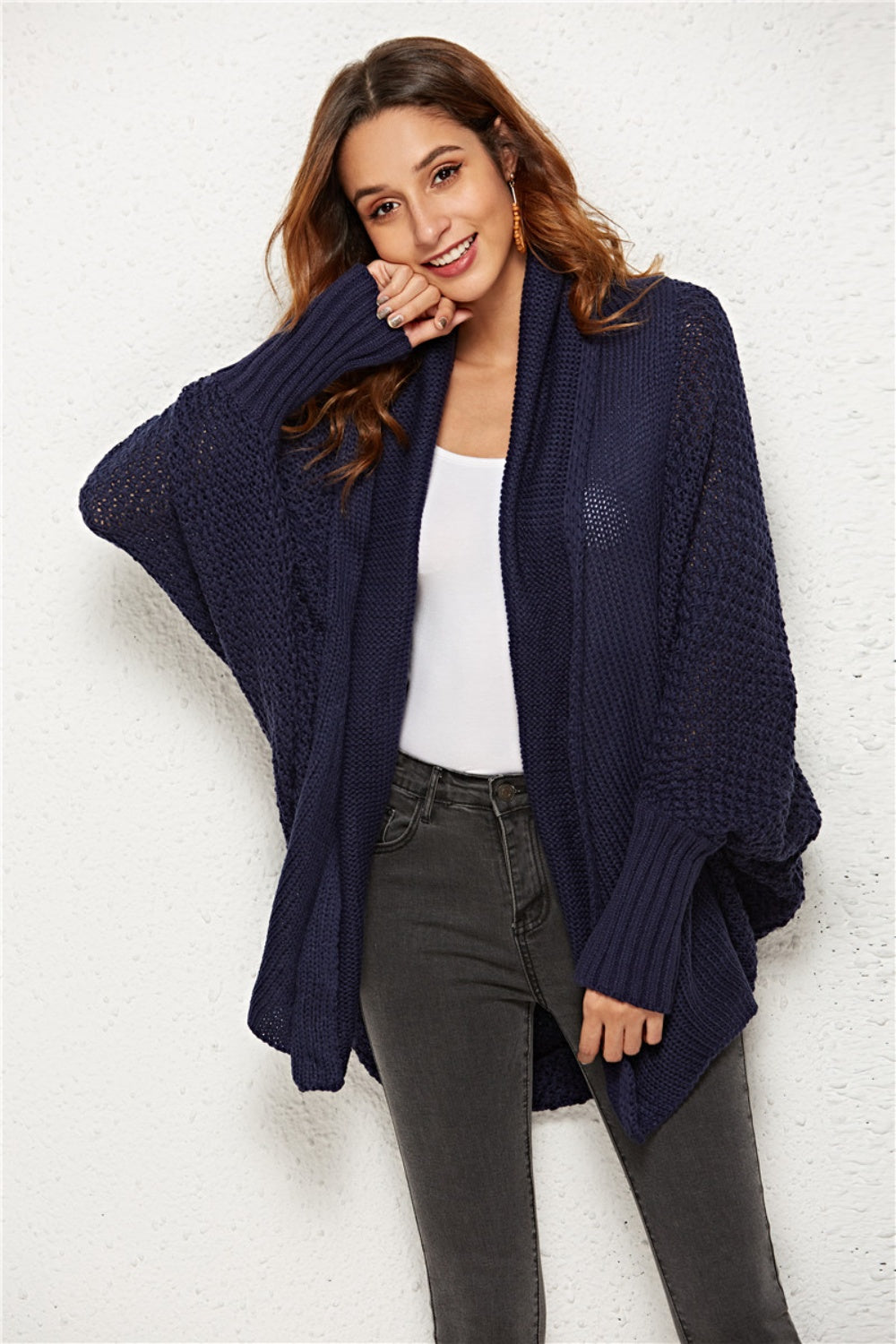 Angel Wings Open Front Batwing Sleeve Cardigan